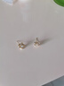 禾匠轻奢通体S925银锆石耳钉女士高级感生日礼物通勤养耳洞送女友老婆 925银针金色耳钉【配证书】 实拍图