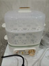 志高（CHIGO）煮蛋器 蒸蛋器双层小蒸锅智能定时自动断电蒸煮鸡蛋羹神器早餐一体机2-3人三八节女神礼物JPZDQ859 实拍图
