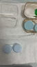 海昌美瞳月抛彩色隐形眼镜 2片装 橙花印记（香槟光影棕） 525度 实拍图