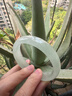 冰种飘花翡翠手镯正品冰糯种翡翠玉镯缅甸翡翠玉手镯高档玉镯子 内径54mm 实拍图