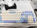 狼蛛（AULA）S99无线蓝牙有线三模键盘机械手感 游戏电竞专用 99键 RGB背光拼色静音键盘鼠标套装mac电脑键盘 S99烟雨蓝【三模/RGB】+三模鼠标 实拍图