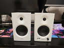 漫步者（EDIFIER）MR4 有源监听2.0音箱 高保真HIFI音质 多媒体电脑电视音响 桌面音响 白色 实拍图