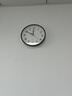 康巴丝（Compas）挂钟客厅 静音走时简约石英钟表挂墙时钟 c2855 黑色 26cm直径 实拍图