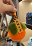 仿獭兔毛小柿子可爱书包包挂件毛绒球玩偶公仔汽车钥匙扣挂饰礼物 1个装【橘黄色好柿发生钥匙扣】 1个装 实拍图