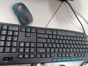 罗技（Logitech）MK275 键鼠套装 无线键鼠套装 办公键鼠套装 全尺寸 商务键鼠套装 带无线2.4G接收器 黑蓝色 实拍图