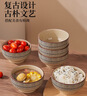 友来福陶瓷碗釉下彩4.5英寸米饭碗日式创意面碗6只微波炉可用 实拍图