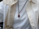自由说朱砂葫芦吊坠项链可打开空心瓶子转运珠挂件护身符男款挂件配饰 朱砂吊坠 实拍图