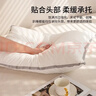 金号纯棉枕头超软羽丝绒成人枕头芯1000g单只灰花边适用45*70cm枕套 实拍图