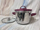 膳魔师高压锅压力锅单手开合安全防爆304不锈钢灶具通用年会礼品送礼 勃艮第红-黄金容量 22cm 6L 实拍图