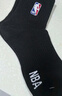NBA袜子男士秋冬运动袜抗菌防臭消臭吸汗无骨棉袜跑步中筒篮球袜3双 实拍图
