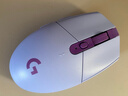 罗技（G）G304 LIGHTSPEED无线鼠标 游戏鼠标 轻质便携 鼠标宏 绝地求生FPS英雄联盟吃鸡 生日礼物 紫色 实拍图