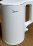美的（Midea）电热水壶家用烧水壶泡茶0涂层食品级304不锈钢自动断电双层防烫全钢无缝1.5L大容量 MK-HJ1566 实拍图