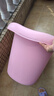 日康（rikang）泡澡桶 婴儿洗澡盆 儿童洗澡桶 浴缸浴桶赠浴凳粉色 X1001-2 实拍图