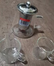 富光 茶壶茶水分离玻璃泡茶壶煮茶耐高温带滤网飘逸杯功夫茶茶具 580ml+2杯 实拍图