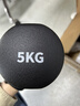 Keep哑铃男士健身家用彩色浸塑环保手铃亚铃肌肉训练墨灰色5kg*2 实拍图