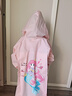 牧萌儿童雨衣带书包位男童女童女孩加长全身学生雨披 粉美人鱼 2XL 实拍图