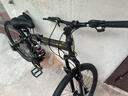 凤凰（Phoenix）可折叠山地车自行车成人男女新款式学生12到18岁变速越野软尾单车 折叠双避震【密封全轴承】钢架/辐条轮肖黑 26寸-24速【身高158-188cm】 实拍图