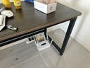 煜柠苑 电脑桌台式家用简约卧室长条桌学生写字学习桌子书台桌办公大桌 加固升级-黑架灰橡木-140*60高74 实拍图