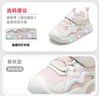 牧童学步鞋男春秋小童闪灯机能鞋女童轻便软底宝宝鞋 海棠粉/网面 24 实拍图