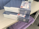 齐心（COMIX）A4/100页大容量资料册文件活页收纳册 插袋档案财务发票证收纳 办公学生配外壳 EA2119 灰蓝 实拍图