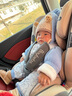 贝倍适（BAYBETSS）儿童安全座椅汽车用0-4-12岁宝宝360度旋转婴儿车载坐椅ISOFIX 米灰色【遮阳棚+上拉带+侧保护】 实拍图