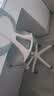 林氏家居电脑椅子家用靠背办公椅久坐舒服椅子宿舍学生学习椅座椅BY008 白灰|BY008-B电脑椅（含脚踏） 实拍图
