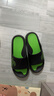 回力运动拖鞋男浴室内户外不易滑厚底凉拖鞋HL39391黑绿色43-44码 实拍图