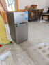华宝小冰箱小型家用出租房用冷藏冷冻两用一级能效节能省电迷你宿舍寝室办公室二门电冰箱 【一级能效】58L银色【全国联保】 实拍图