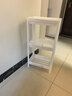 惬艺多功能浴室置物架置地式塑料架子多层整理收纳架储物架厨房置物架 三层(全新料纯白) 实拍图