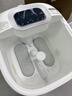 飞利浦（PHILIPS）泡脚桶躺泡免洗电动按摩足浴盆UV杀菌小白桶智能恒温加热软胶泡脚盆3222F 节日生日实用礼物 实拍图