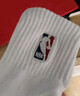 NBA袜子男士秋冬跑步运动袜吸汗无骨棉袜抗菌防臭消臭中筒篮球袜3双 实拍图