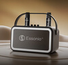 ESSONIO意大利品牌便携式蓝牙音响音箱麦克风家用户外K歌套装全景立体发声持久续航超清音质功能全覆盖 黑色【大音量+持久续航】 实拍图