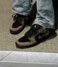 耐克官方AJ1板鞋男 Nike2025冬季新款Air Jordan 1黑棕低帮复古休闲鞋 IB7109-005 40.5 实拍图