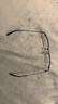 依视路（ESSILOR） 钻晶系列高清耐磨防蓝光近视超薄镜片专业配度数眼镜架男女镜框 金属-半框-2012BK-黑色 镜框+依视路膜御防蓝光1.56现片 实拍图