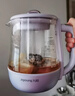 九阳（Joyoung）1.5L全玻璃沸萃养生壶煮茶器 0胶水玻璃滤网炖盅 花茶壶烧水保温一体全自动恒温电热水壶15WY10J 实拍图