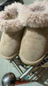 ABC KIDS女童童鞋冬季新款加绒保暖雪地靴 驼色 32码【内长201/脚长196】  实拍图