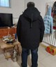 京东京造羽绒服男短款男士连帽滑雪服派克服外套男新衣送礼 黑色 XL 实拍图