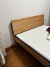 原始原素全实木床现代简约主卧双人床纯实木榫卯大床L701D 高体-原木色1.5床+床垫10cm 大板床 实拍图