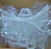 安美尚(ams)透明口罩 双面防雾食品级材质 100只防飞沫微笑厨房厨师酒店餐饮餐厅食堂卫生专用一次性塑料口罩 实拍图
