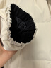 鸭鸭（YAYA）孙颖莎同款羽绒服女士短款2025冬季新款情侣保暖防寒加厚外套男HY 月光白色 L (175) 实拍图
