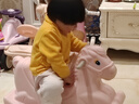 乐林源幼儿园摇摇马儿童摇摇木马周岁礼物骑骑马摇马婴幼儿宝宝户外玩具 马卡粉小马 实拍图