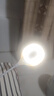 智能语音小夜灯声控灯小台灯便携氛围拍照LED卧室宿舍床头节能灯 USB插口即插即用 白色折叠语音灯【1个装】 实拍图