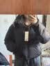 优衣库女装无缝羽绒短茄克/外套夹克478578 09 黑色 S /155/80A 实拍图