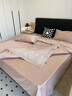 胖东来同款感母婴级A类200支长绒棉四件套花卉刺绣被套全棉轻奢 母婴级A类棉(蜜豆沙) 床单款 1.8m四件套：被套200x230cm 实拍图