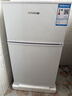 HYUNDAI（韩国现代）小冰箱迷你小型家用冷藏冷冻宿舍出租房办公室双开门二门电冰箱节能省电 68L白【一级能效+租房必备】 实拍图