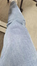 真维斯（Jeanswest）王一博代言牛仔裤男秋冬新款天丝舒适修身直筒高端潮牌休闲裤子男 深蓝【天丝厚款】 33 码(2尺6) 【建议140-150斤】 实拍图