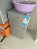 奥克斯小冰箱家用小型迷你冷藏冷冻两用出租房宿舍用节能省电寝室办公室电冰箱 【净化去味】126银色【高效保鲜 铜管速冷】22L 实拍图