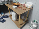 逸朗德（YILANGDE）简易床头柜小型卧室现代简约迷你床边柜收纳架储物柜子置物床头桌 浅胡桃色双层60*40*53CM 实拍图