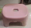 换鞋凳小凳子座椅小板凳可叠放加厚塑料凳高级感儿童学生寝室矮凳 樱花粉1个 实拍图
