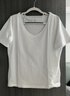 京东京造短袖T恤女10A抗菌夏季新款修身显瘦女装抑菌防汗 白色V领 XL 实拍图